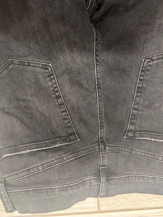 FRAME High-Rise Le Slim Palazzo Wide Leg Jeans in Broken (Black) sz 31 - Picture 8 of 10